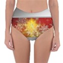 Christmas Candles Christmas Card Reversible High-Waist Bikini Bottoms View1