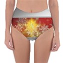 Christmas Candles Christmas Card Reversible High-Waist Bikini Bottoms View3