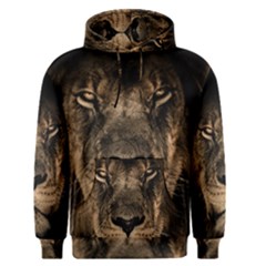 African Lion Mane Close Eyes Men s Pullover Hoodie by Celenk