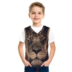 African Lion Mane Close Eyes Kids  Sportswear by Celenk