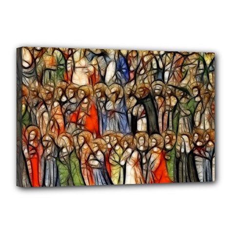 All Saints Christian Holy Faith Canvas 18  X 12  by Celenk