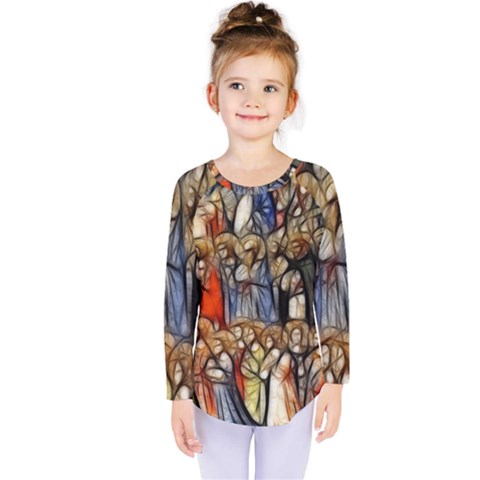 All Saints Christian Holy Faith Kids  Long Sleeve Tee by Celenk