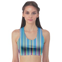 Colorful Color Arrangement Sports Bra by Celenk