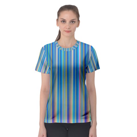 Colorful Color Arrangement Women s Sport Mesh Tee by Celenk