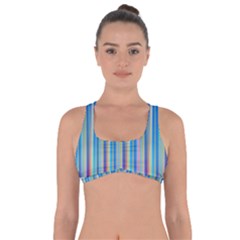 Colorful Color Arrangement Got No Strings Sports Bra by Celenk