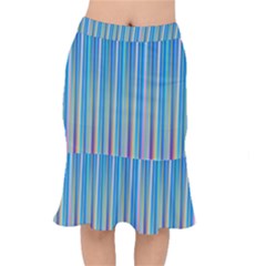 Colorful Color Arrangement Mermaid Skirt