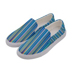 Colorful Color Arrangement Women s Canvas Slip Ons