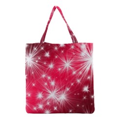 Christmas Star Advent Background Grocery Tote Bag by Celenk