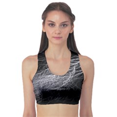 Flash Black Thunderstorm Sports Bra by Celenk