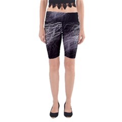 Flash Black Thunderstorm Yoga Cropped Leggings by Celenk