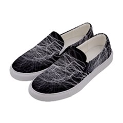 Flash Black Thunderstorm Women s Canvas Slip Ons