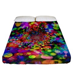 Background Color Pattern Structure Fitted Sheet (california King Size) by Celenk