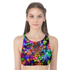 Background Color Pattern Structure Tank Bikini Top by Celenk