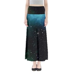 Galaxy Space Universe Astronautics Full Length Maxi Skirt by Celenk