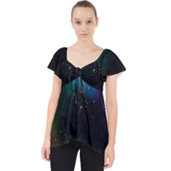 Galaxy Space Universe Astronautics Lace Front Dolly Top