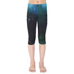 Galaxy Space Universe Astronautics Kids  Capri Leggings 