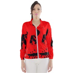 Halloween Face Horror Body Bone Wind Breaker (women) by Celenk