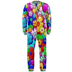 Flowers Ornament Decoration Onepiece Jumpsuit (men)  by Celenk