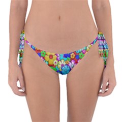 Flowers Ornament Decoration Reversible Bikini Bottom by Celenk