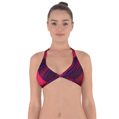 Heart Love Luck Abstract Halter Neck Bikini Top