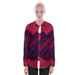 Heart Love Luck Abstract Womens Long Sleeve Shirt