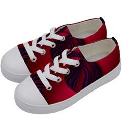 Heart Love Luck Abstract Kids  Low Top Canvas Sneakers