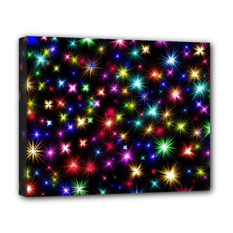 Fireworks Rocket New Year S Day Deluxe Canvas 20  X 16   by Celenk