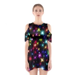 Fireworks Rocket New Year S Day Shoulder Cutout One Piece by Celenk