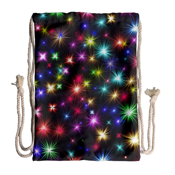 Fireworks Rocket New Year S Day Drawstring Bag (Large)