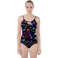 Fireworks Rocket New Year S Day Cut Out Top Tankini Set