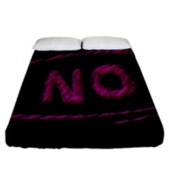 No Cancellation Rejection Fitted Sheet (california King Size) by Celenk