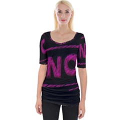 No Cancellation Rejection Wide Neckline Tee