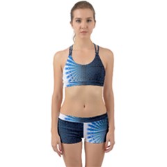 Data Computer Internet Online Back Web Sports Bra Set