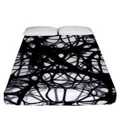 Neurons Brain Cells Brain Structure Fitted Sheet (california King Size) by Celenk