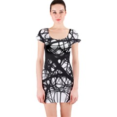 Neurons Brain Cells Brain Structure Short Sleeve Bodycon Dress by Celenk