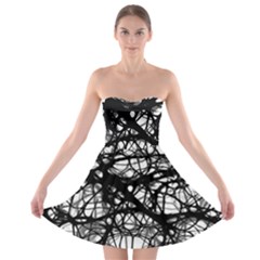 Neurons Brain Cells Brain Structure Strapless Bra Top Dress by Celenk