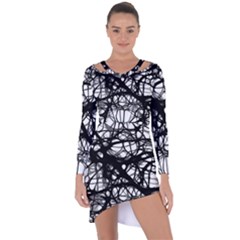 Neurons Brain Cells Brain Structure Asymmetric Cut-out Shift Dress by Celenk