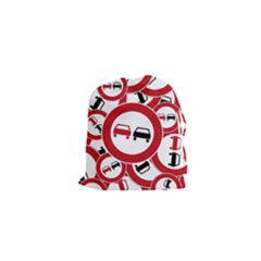 Overtaking Traffic Sign Drawstring Pouches (xs)  by Celenk