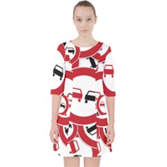 Overtaking Traffic Sign Pocket Dress