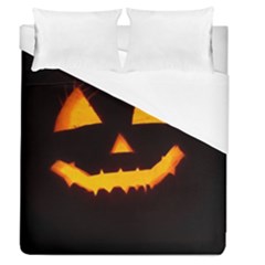 Pumpkin Helloween Face Autumn Duvet Cover (queen Size) by Celenk