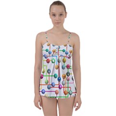 Icon Media Social Network Babydoll Tankini Set by Celenk