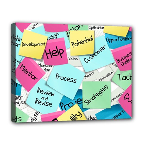 Stickies Post It List Business Canvas 14  X 11  by Celenk