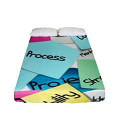 Stickies Post It List Business Fitted Sheet (full/ Double Size) by Celenk