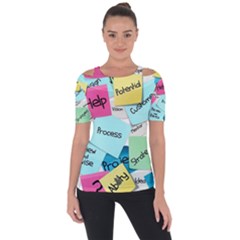 Stickies Post It List Business Short Sleeve Top