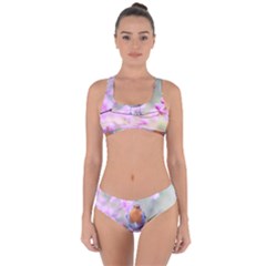 Spring Bird Bird Spring Robin Criss Cross Bikini Set by Celenk