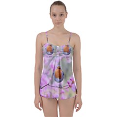 Spring Bird Bird Spring Robin Babydoll Tankini Set by Celenk