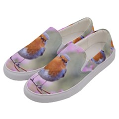 Spring Bird Bird Spring Robin Men s Canvas Slip Ons