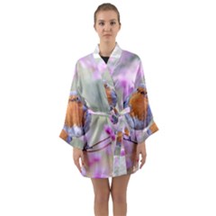 Spring Bird Bird Spring Robin Long Sleeve Kimono Robe