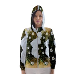 Summer Anemone Sylvestris Hooded Wind Breaker (women) by Celenk