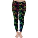 Thank You Font Colorful Word Color Classic Winter Leggings View1